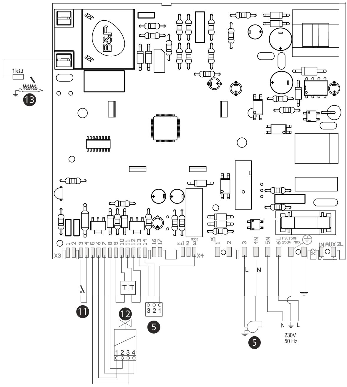 COINTRA CPE T Bajo NOx NOx bas Baixo NOx - Diagrama Elétrico - 1