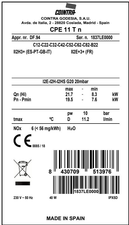 COINTRA CPE T Bajo NOx NOx bas Baixo NOx - Montagem do aquecedor - 3