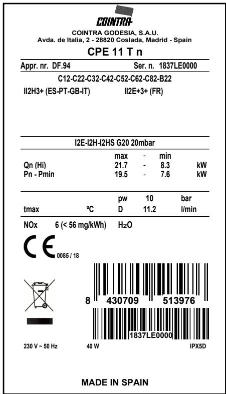 COINTRA CPE T Bajo NOx NOx bas Baixo NOx - Ensemble de chauffage - 3