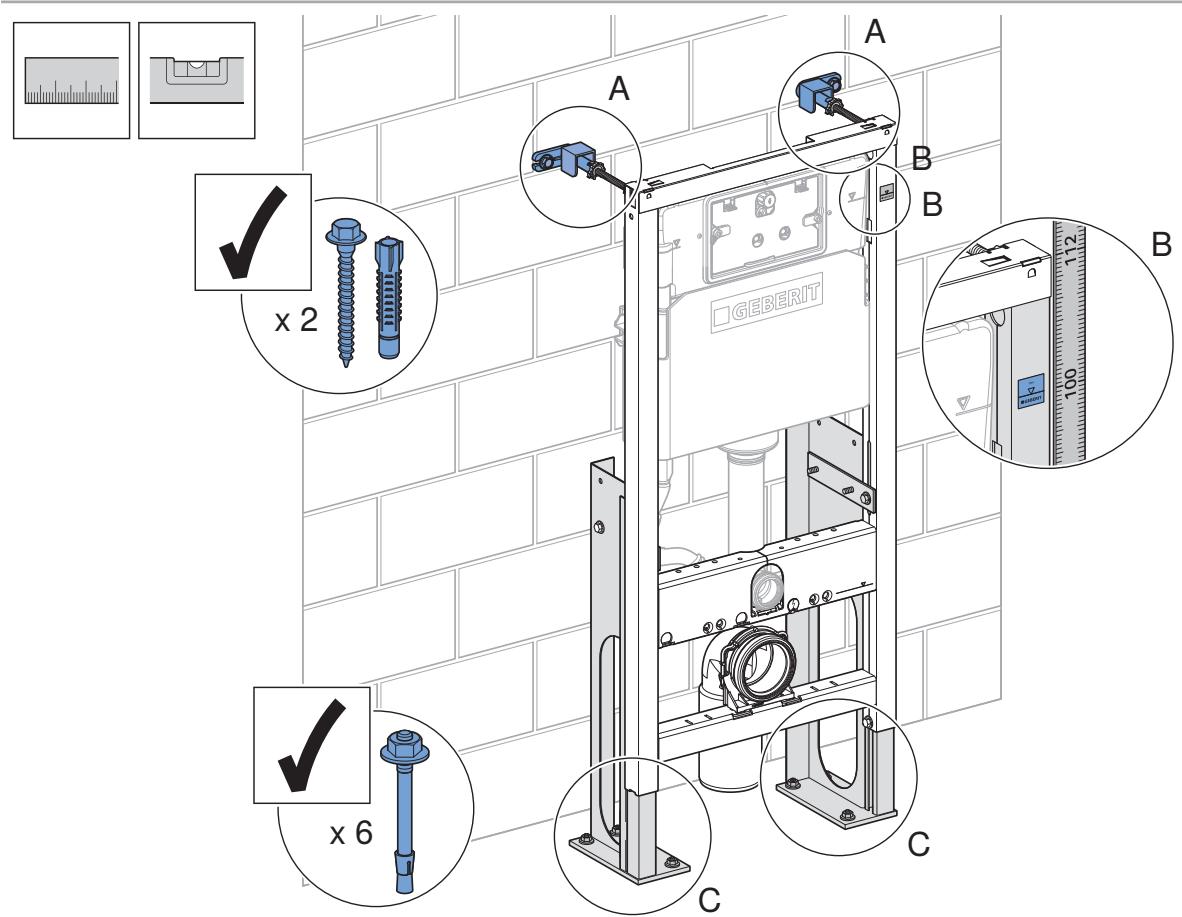 GEBERIT LAïTA PREMIUM AQUACLEAN - Cotes de montage - 34