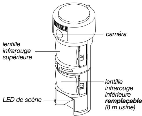 DIAGRAL DIAG30BPX - Composition du détecteur de mouvement extérieur à prise d'images - 5