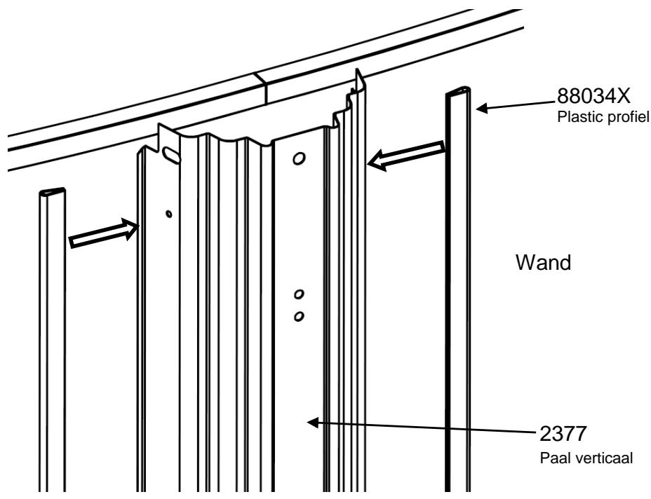 TRIGANO OSMOSE N°880114 - Montage van de plastic profielen op de palen - 1