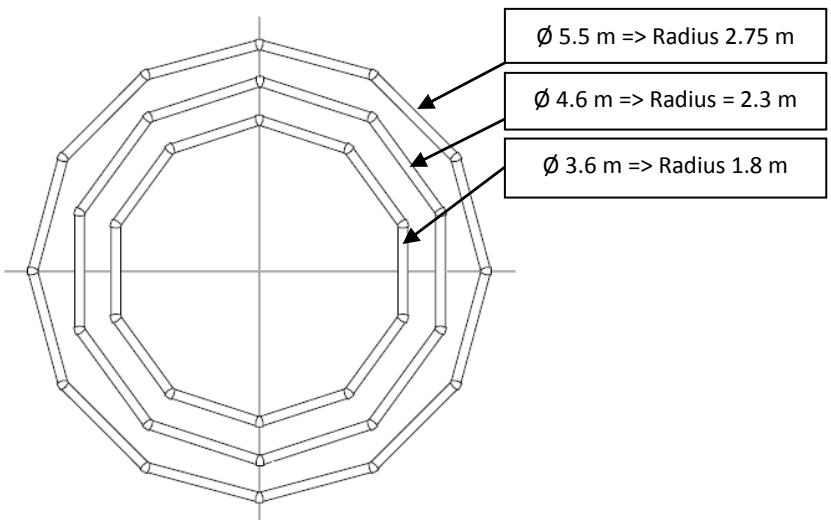 TRIGANO OSMOSE N°880114 - Overall dimensions for round pools - 1