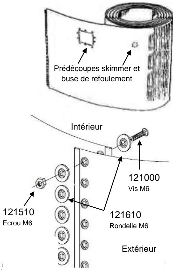 TRIGANO OSMOSE N°880114 DIAM.4.9 M X H.1.32 M - Installation de la paroi - 1