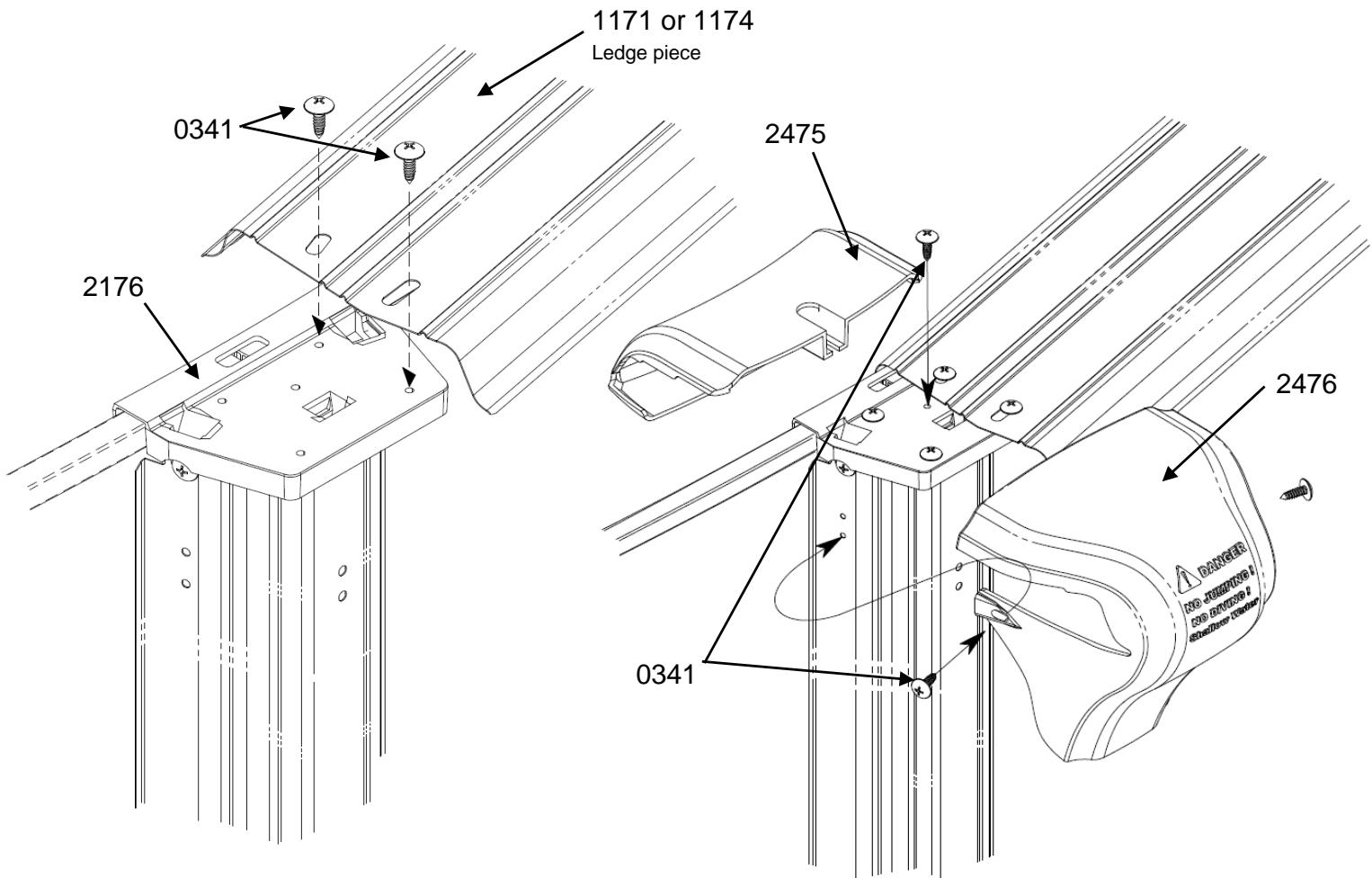 TRIGANO OSMOSE N°880114 DIAM.4.9 M X H.1.32 M - Installation of the ledge pieces and covering plates - 1