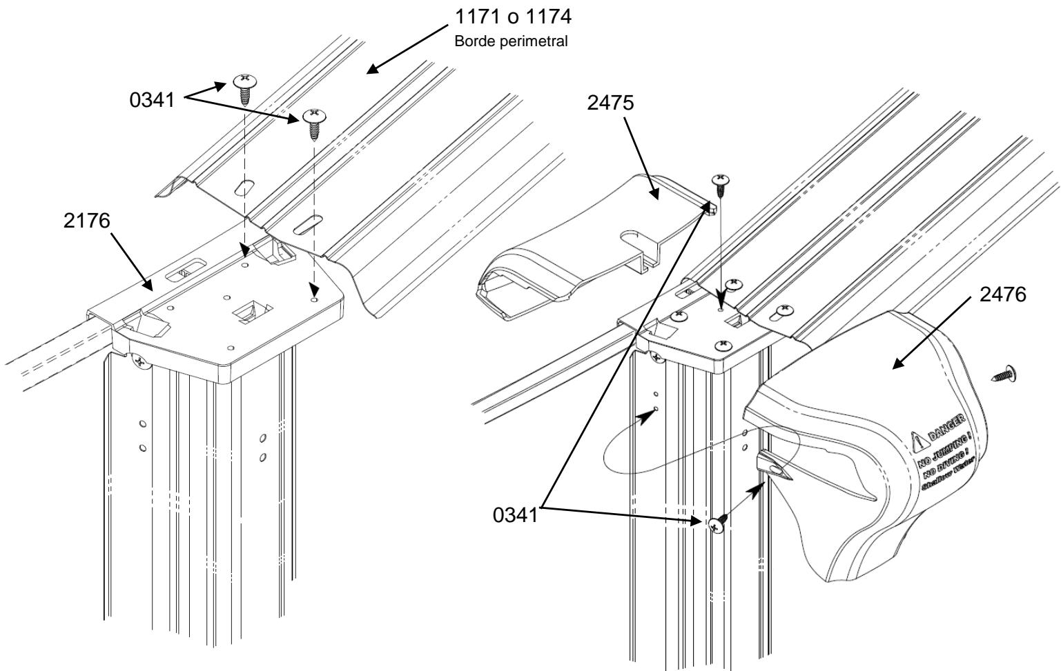 TRIGANO OSMOSE N°880114 DIAM.4.9 M X H.1.32 M - Instalación de los bordes perimetrales y piezas de recubrimiento - 1