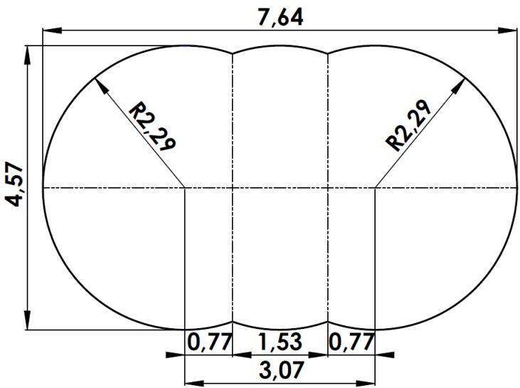 TRIGANO OSMOSE, OVALE N°880115 DIAM.5,20 X 3,95M X H.132CM - Debe utilizes: - 4