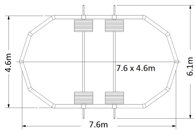 TRIGANO OSMOSE, OVALE N°880115 DIAM.5,20 X 3,95M X H.132CM - Overall dimensions for oval pools - 4