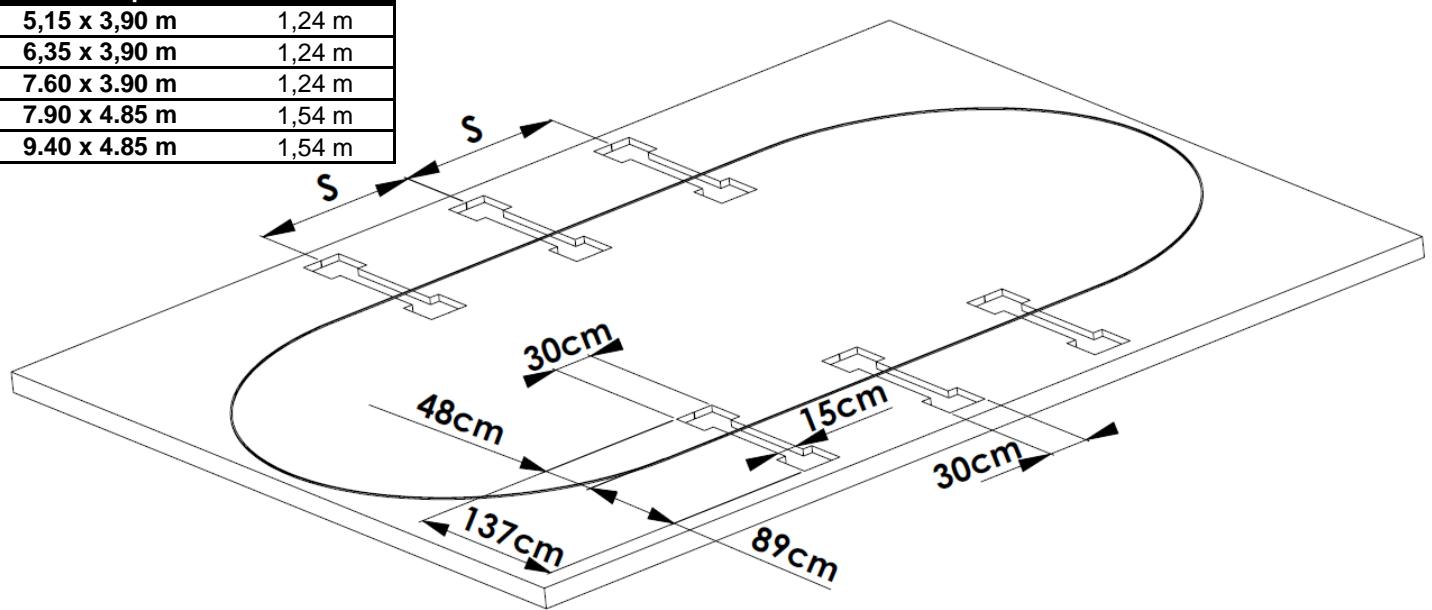 TRIGANO OSMOSE, OVALE N°880115 DIAM.5,20 X 3,95M X H.132CM - Senza platea in cemento - 2