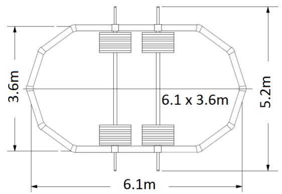 TRIGANO OSMOSE, OVALE N°880115 DIAM.5,20 X 3,95M X H.132CM - Grundriss des Pools in Ovalform - 2
