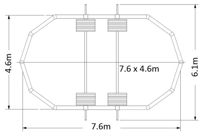 TRIGANO OSMOSE, OVALE N°880115 DIAM.5,20 X 3,95M X H.132CM - Volumen de las piscinas ovaladas - 4