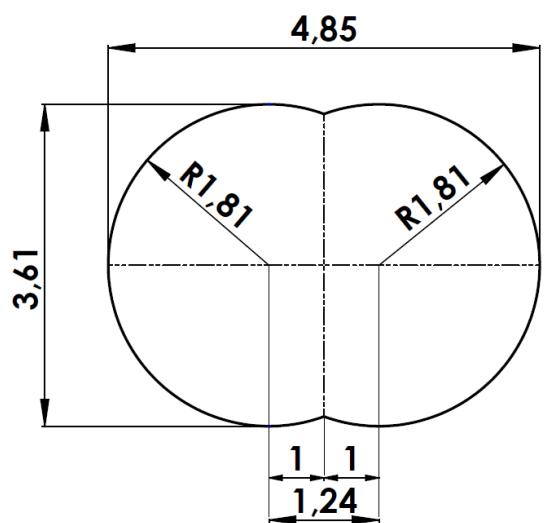 TRIGANO OSMOSE, OVALE N°880115 DIAM.5,20 X 3,95M X H.132CM - Zorg ervoor dat u beschikt over: - 1