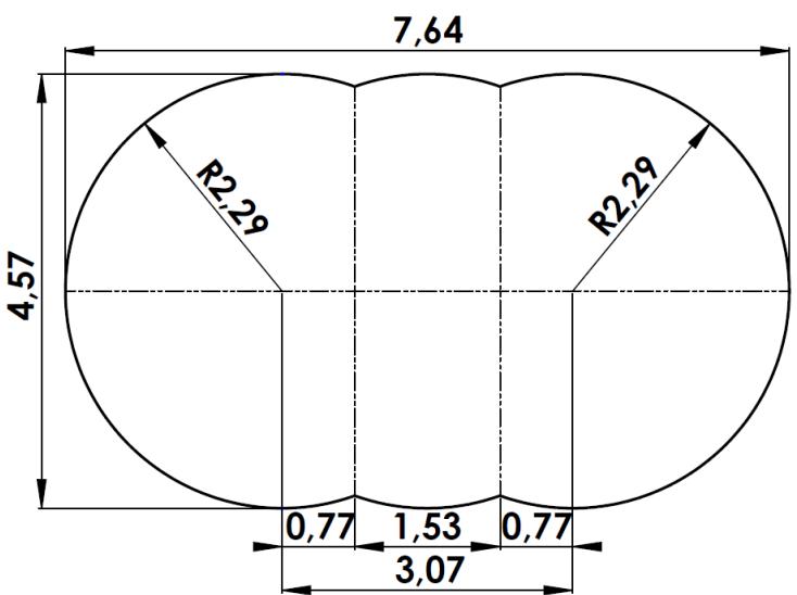 TRIGANO OSMOSE, OVALE N°880115 DIAM.5,20 X 3,95M X H.132CM - Zorg ervoor dat u beschikt over: - 4