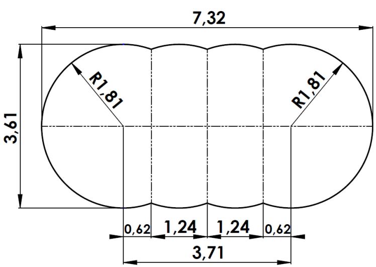 TRIGANO OSMOSE, OVALE N°880115 DIAM.5,20 X 3,95M X H.132CM - Sie brauchen: - 3