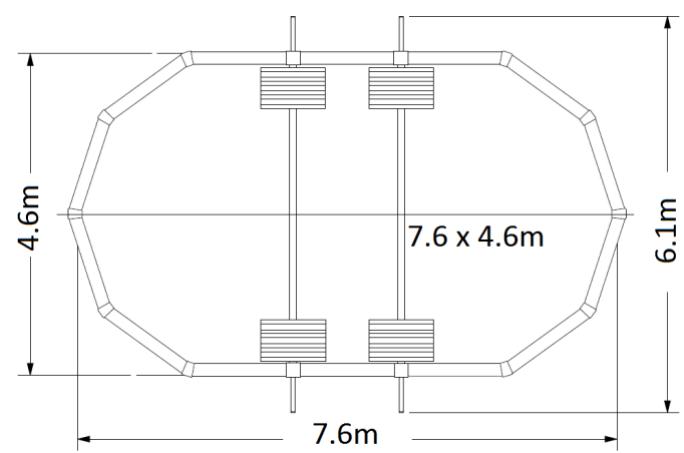 TRIGANO OSMOSE, OVALE N°880115 DIAM.5,20 X 3,95M X H.132CM - Grundriss des Pools in Ovalform - 4