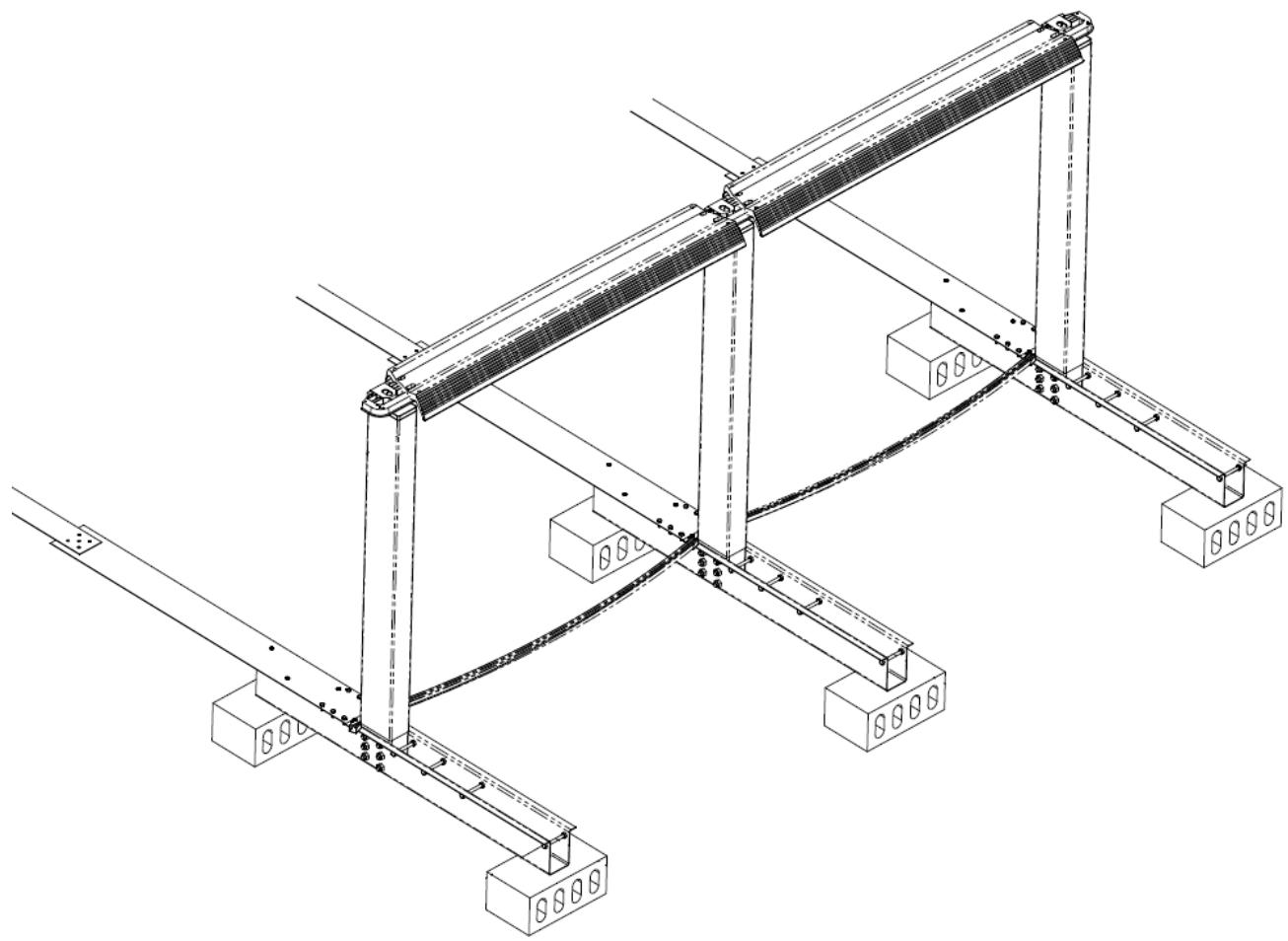 TRIGANO OSMOSE, OVALE N°880115 DIAM.5,20 X 3,95M X H.132CM - Assemblage van de structuur - 1