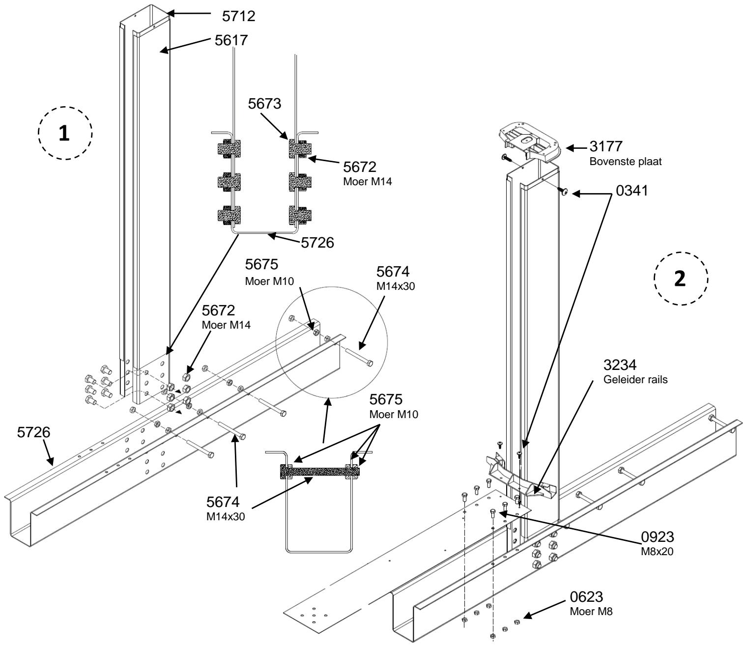 TRIGANO OSMOSE N°880115 - Montage steunbalk - 1