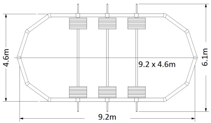 TRIGANO OSMOSE N°880115 - Plano de la piscina ovalada - 2
