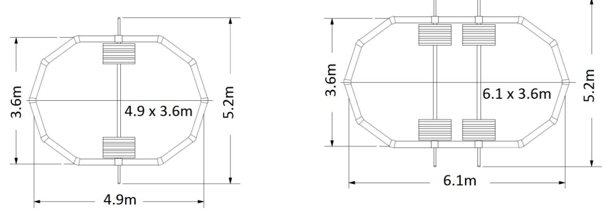 TRIGANO OSMOSE N°880115 - Overall dimensions for oval pools - 1