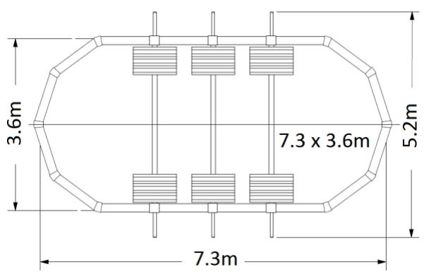 TRIGANO OSMOSE N°880115 - Overall dimensions for oval pools - 2