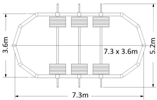 TRIGANO OSMOSE N°880115 - Benodigde ruimte voor ovale zwembaden - 3