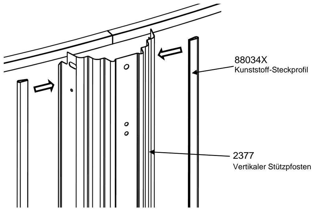 TRIGANO OSMOSE N°880115 - Aufbau des Kunststoff-Steckprofils auf der Stützeinheit - 1