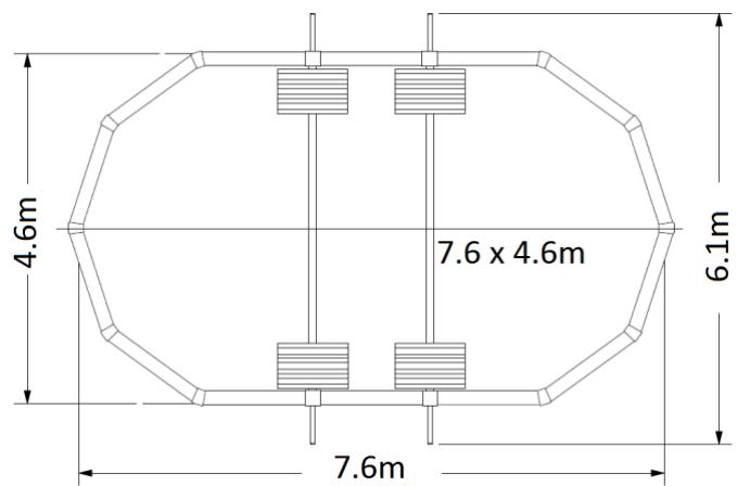 TRIGANO OSMOSE N°880115 - Encombrement des piscines ovales - 4