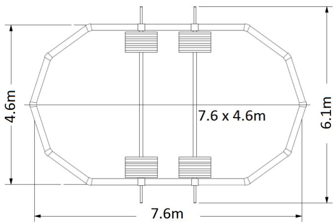 TRIGANO OSMOSE N°880115 - Overall dimensions for oval pools - 3