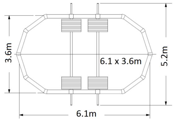 TRIGANO OSMOSE N°880115 - Encombrement des piscines ovales - 2