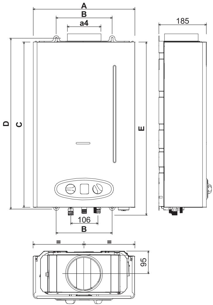 COINTRA CADI 11L CPA - Dimensions et raccords - 2