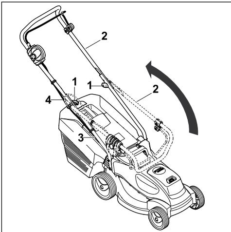 STIHL RMA 235 PACK AK20*AL101 - Folding Up the Handlebar - 1