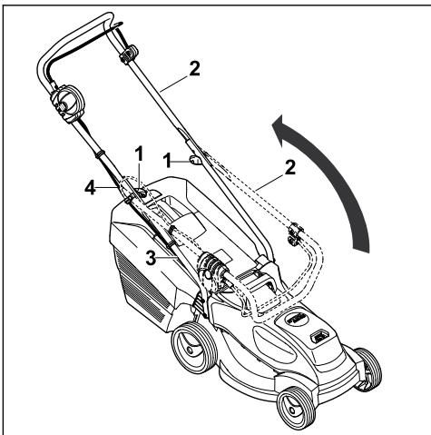 STIHL RMA 235 PACK AK20*AL101 - Apertura del manubrio - 1
