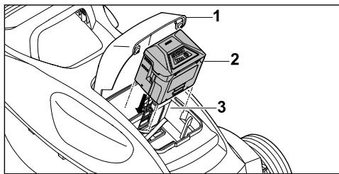 STIHL RMA 235 PACK AK20*AL101 - Inserimento della batteria - 1