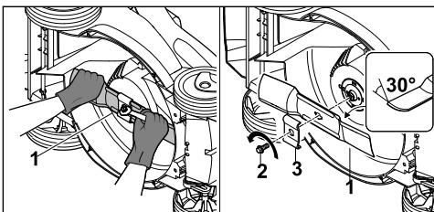 STIHL RMA 235 PACK AK20*AL101 - Removing the Blade - 1