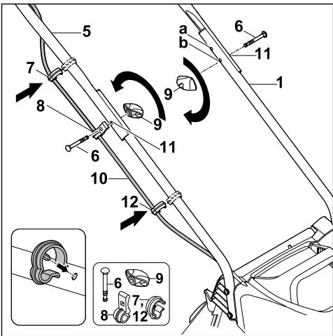 STIHL RMA 235 PACK AK20*AL101 - Attaching the Handlebar - 2