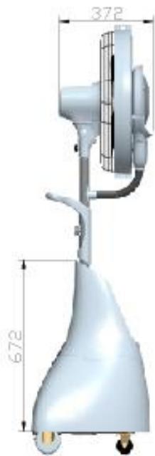 OFRESH VENTILATEUR BRUMISATEUR SUR PIED 170 CM - Test de la brumisation - 3