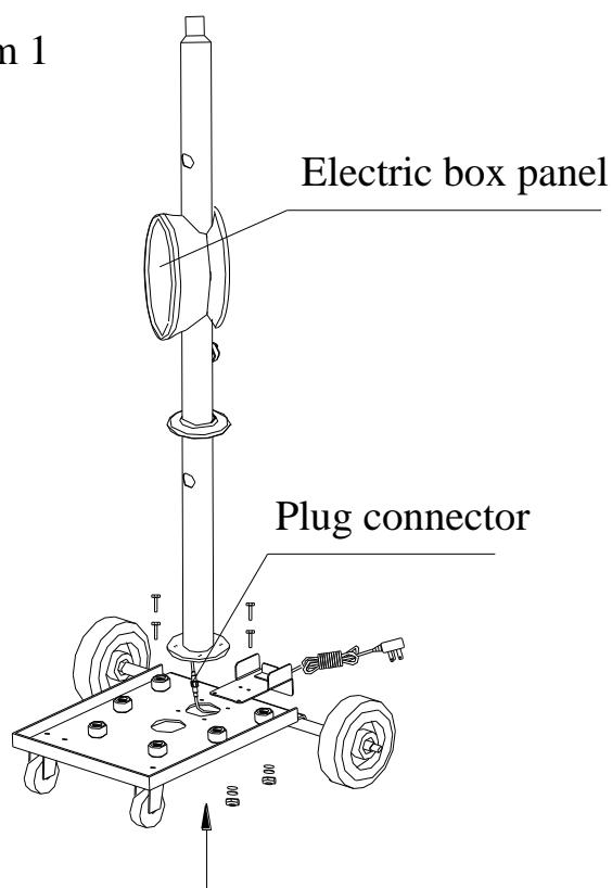 OFRESH VENTILATEUR BRUMISATEUR SUR PIED 200CM - Étape 1: Installez le pilier - 1