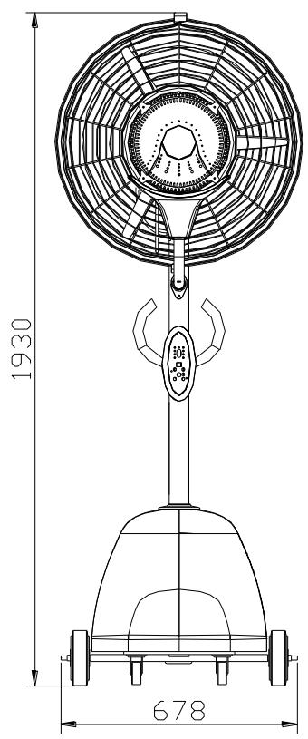 OFRESH VENTILATEUR BRUMISATEUR SUR PIED 200CM - Étape 5: Test de la brumisation - 2