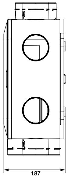 ALDES EasyHOME® Hygro Compact CLASSIC, PREMIUM MW, PREMIUM MW HP, PREMIUM MW SP - Dimensions • Dimensions • Abmessungen • Afmetingen • Dimensiones • Dimensioni (mm) - 3