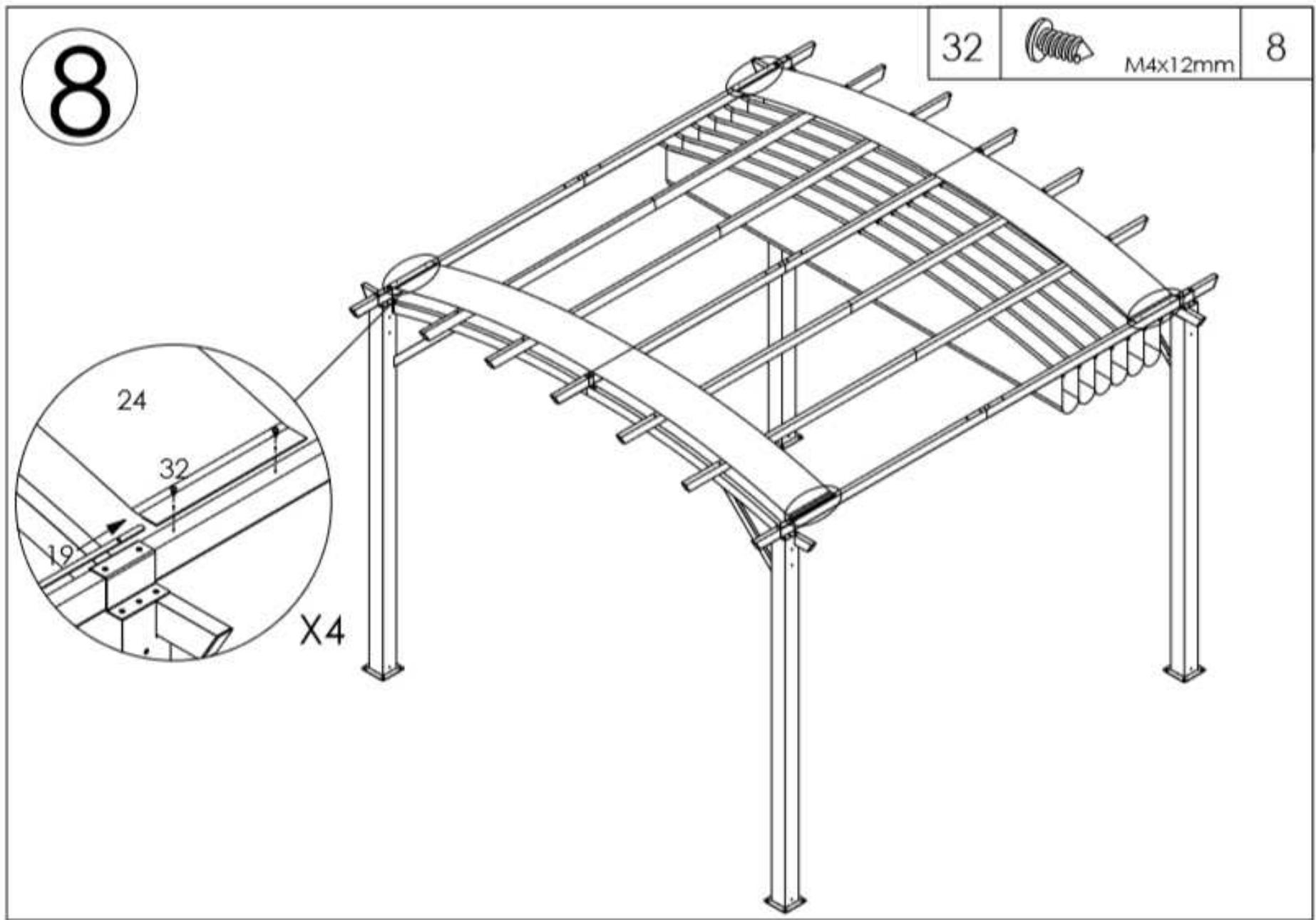 HABRITA PER 3433 GE - Montage de la toile - 2
