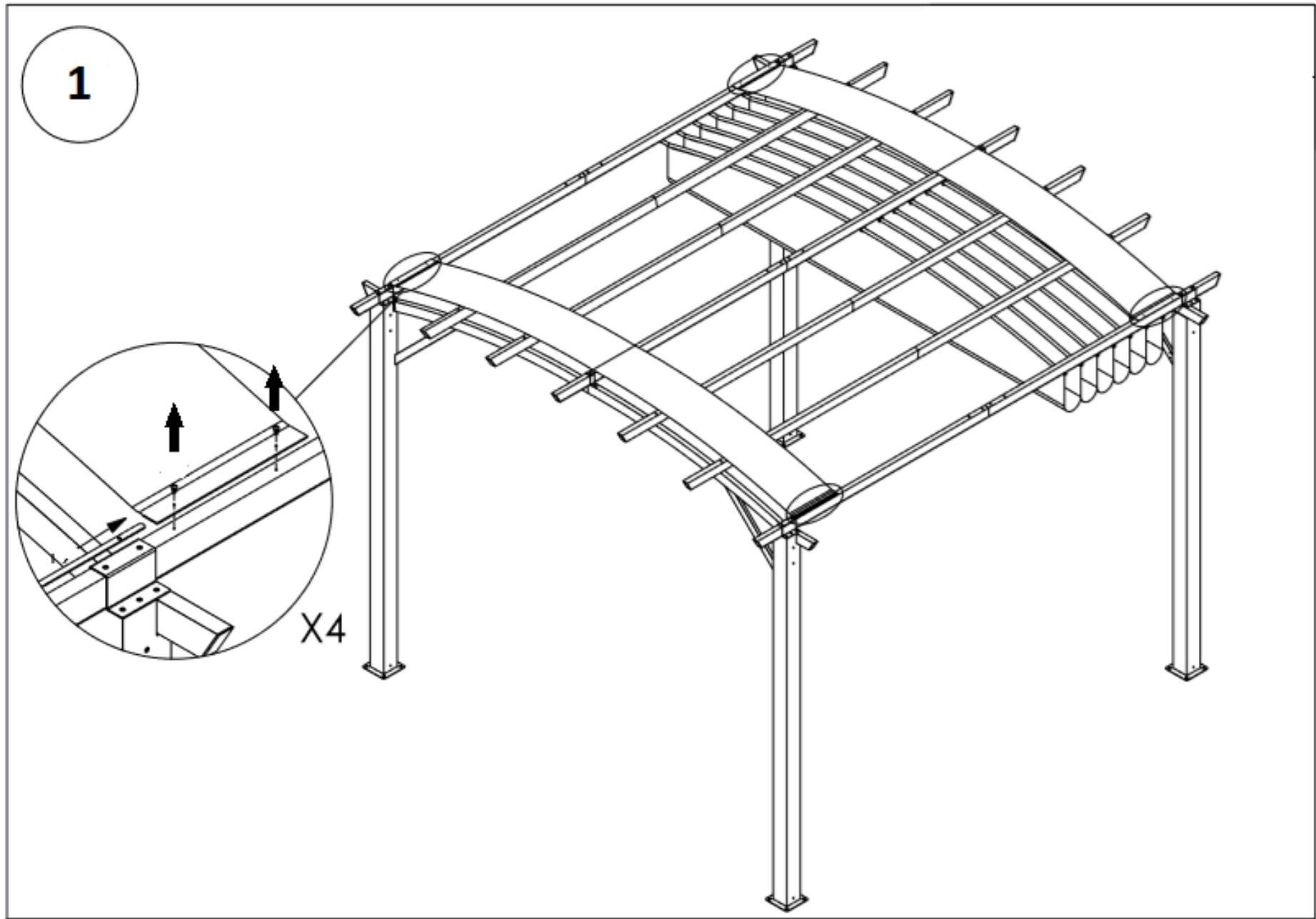 HABRITA PER 3433 GR - DETACHER LES 2 AUVENTS DES CHEVRONS - 1