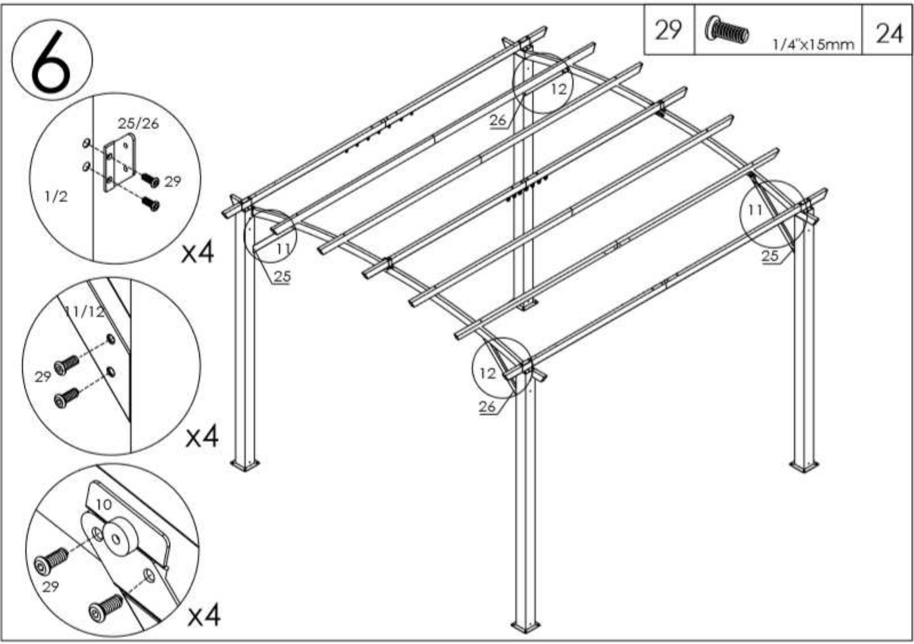 HABRITA PER 3433 GR - Emplacement des pièces dans les cartons - 68