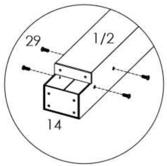 HABRITA PER 3433 GR - Emplacement des pièces dans les cartons - 61