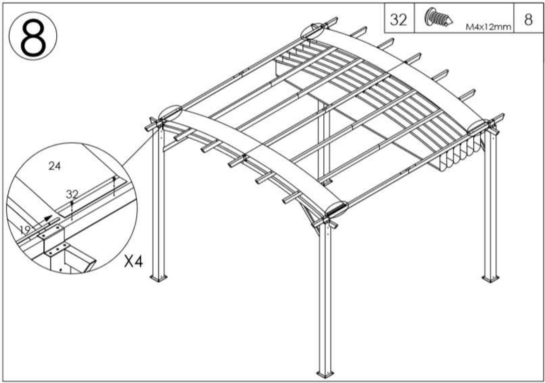 HABRITA PER 3433 GR - Montage de la toile - 2