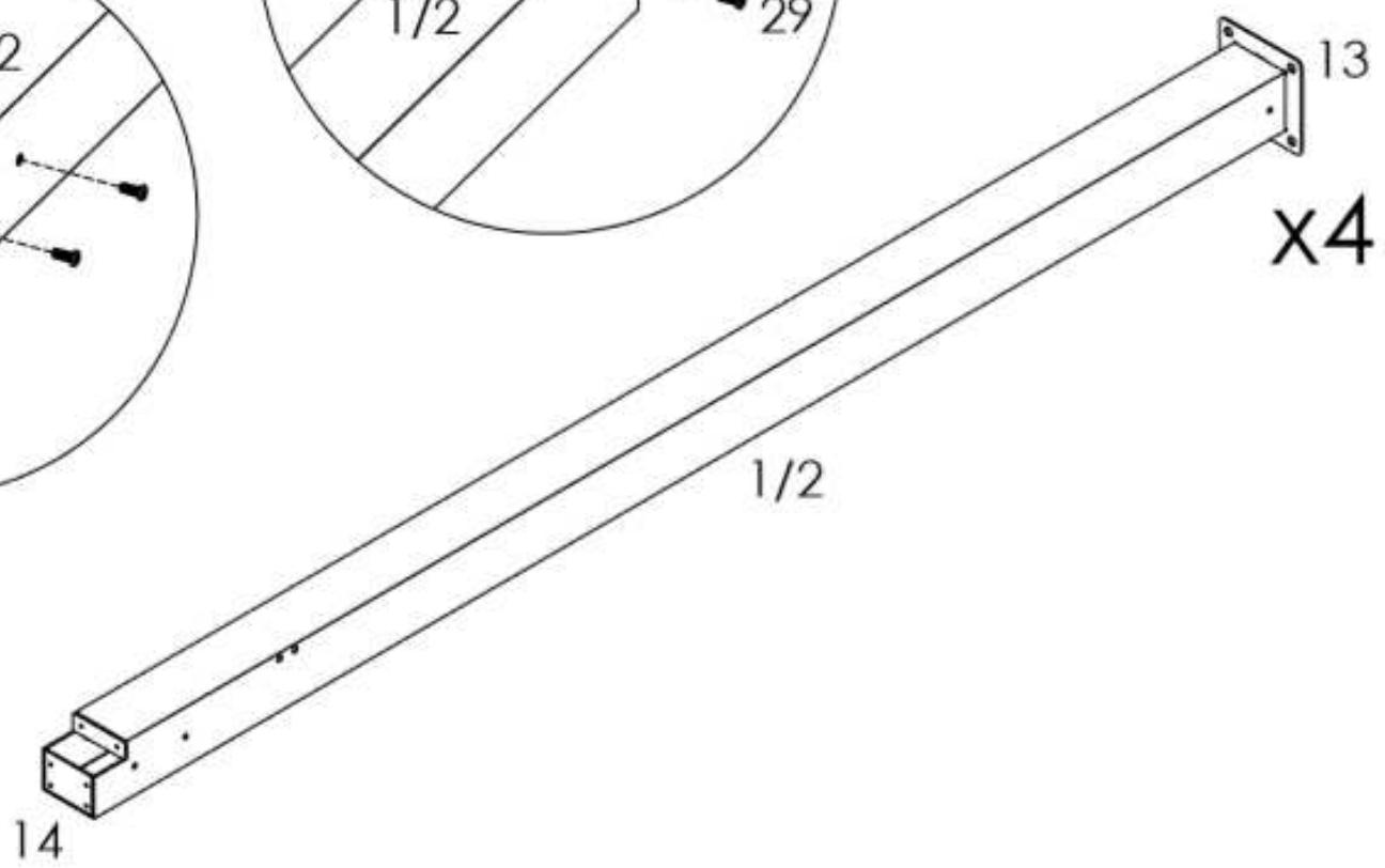 HABRITA PER 3433 GR - Emplacement des pièces dans les cartons - 64
