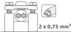 SAUTER ZEMU - UTILISATION DU SERRE CÂBLE SUIVANT LE CÂBLE UTILISED : - 1