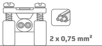SAUTER ZEMU - UTILISATION DU SERRE CÂBLE SUIVANT LE CÂBLE UTILISED : - 2