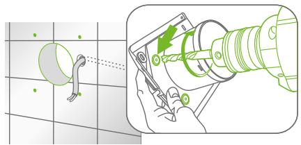 SAUTER ZEMU - Percer pour passer le cable d'alimentation - 1