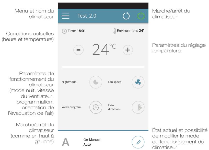 KLIMEA 2600 W : 10 DC Inverter - 3100 W : 12 DC Inverter - Écran de contrôle général - 1