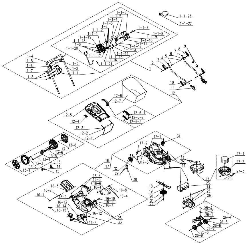 STERWINS 40VLM2-36P.1 - EXPLODED VIEW - 1